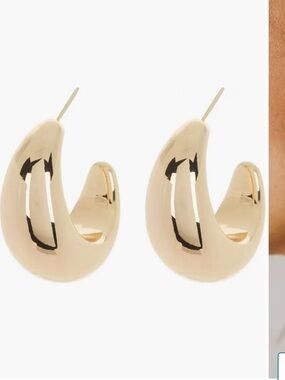 Sterling Forever Eclipse Hoop Earrings